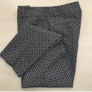 LOFT black/white Marisa skinny pants - size 10
